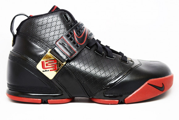 Avispón simultáneo Cambiable Nike Zoom LeBron 5 'Black Varsity Crimson' Blck/Blck-Vrsty Crmsn-Mtllc Gl  317253-001