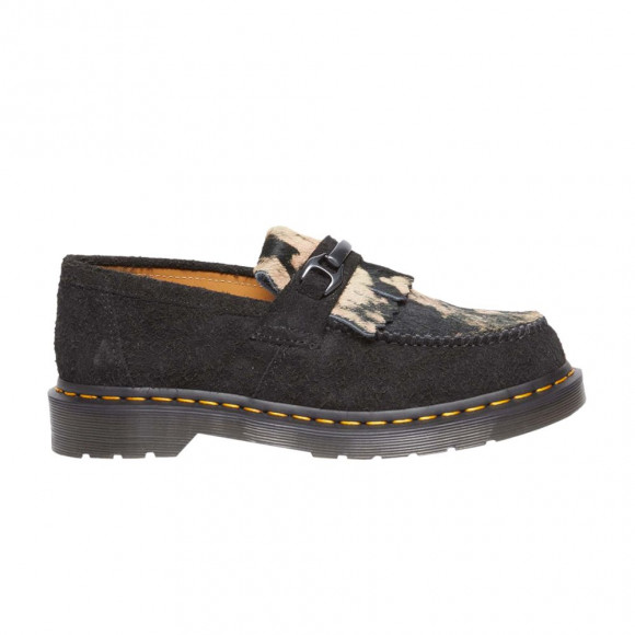 Dr. Martens Adrian Snaffle Hair On Loafer 'Black Beige' | Men's Size 4 - 31895779