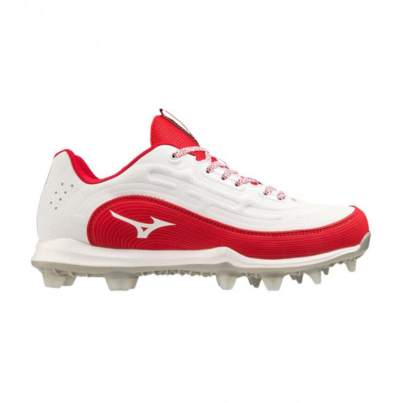 Mizuno Wmns 9-Spike Advanced Finch Elite 6 Low TPU 'White Red' | Women's Size 8 - 320687-0010