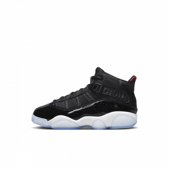 Jordan 6 Rings-sko mindre børn - sort - 323432-064