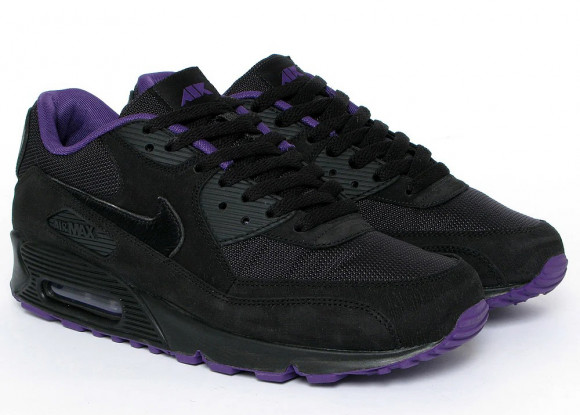 Nike Air Max 90 Black/Black-Club Purple - 325018-010