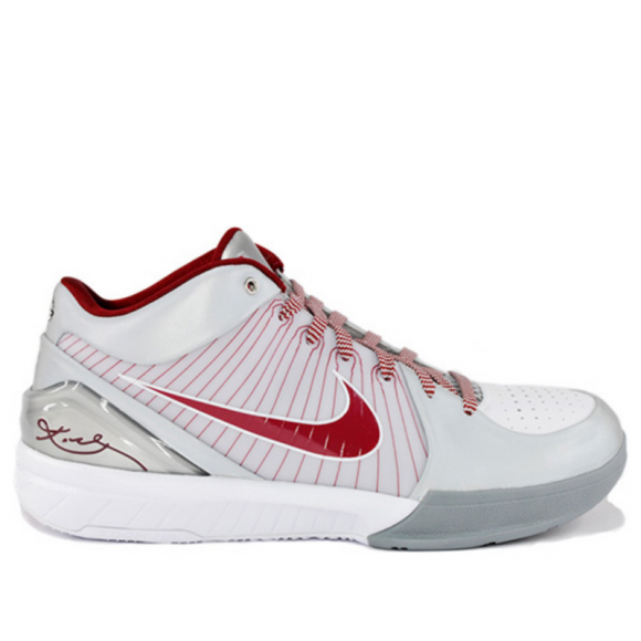 Nike Zoom Kobe 4 'Lower Merion Aces' Mtllc Slvr/Tm R (Lower Merion) 344335-061 - 344335-061
