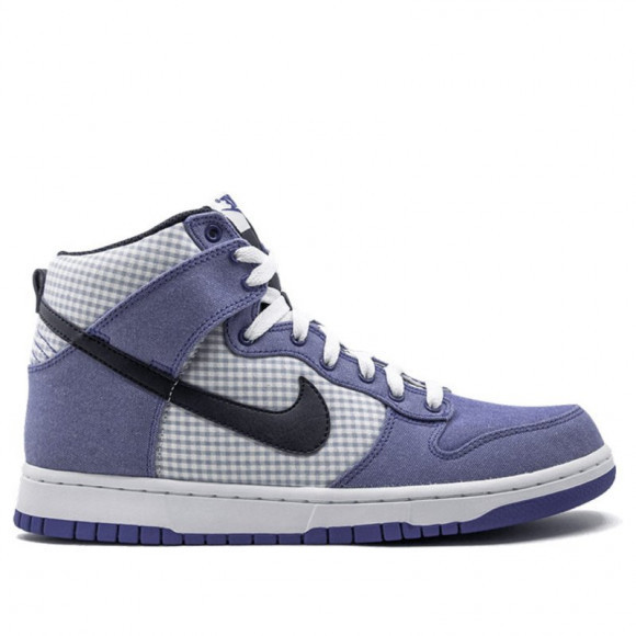 Nike Dunk High 'Gingham Pack - Lyon Blue' Lyon Blue/Dark Obsidian/White Sneakers/Shoes 344648-400 - 344648-400