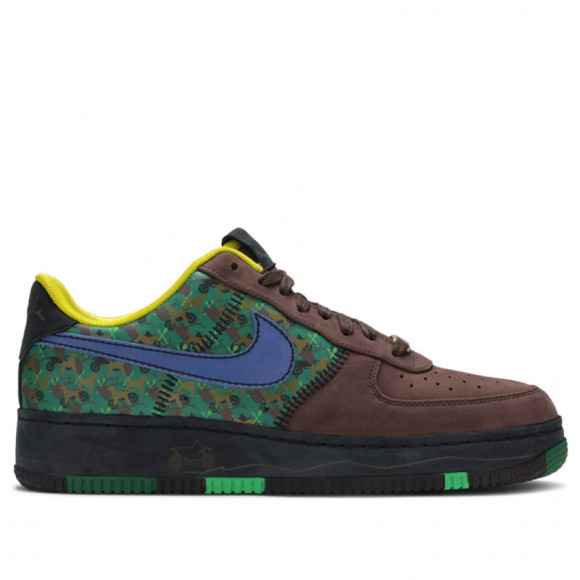 Nike Air Force 1 '07 Low 'Doernbecher' Light Chocolate/Varsity Royal-Pine Green-Metallic Gold Sneakers/Shoes 349440-200 - 349440-200