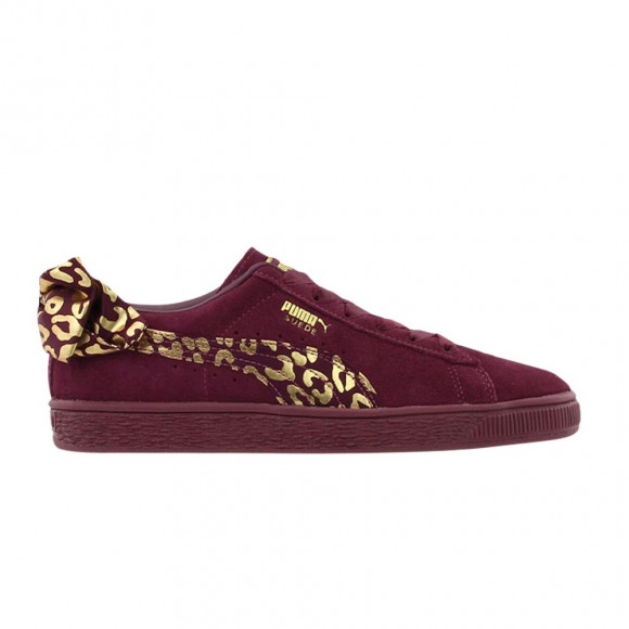 Puma Suede Bow Jr 'Fig Team Gold' | Red | Kid's Size 4.5 - 367627-01