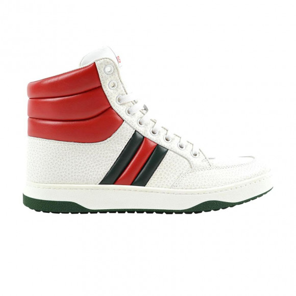 Gucci Contrast Padded Leather High Top  | White | Men's Size 7.5 - 368494-DEF30-9083