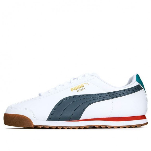 PUMA Roma Basic+ WHITE/BLUE/RED Training Shoes 369571-40
