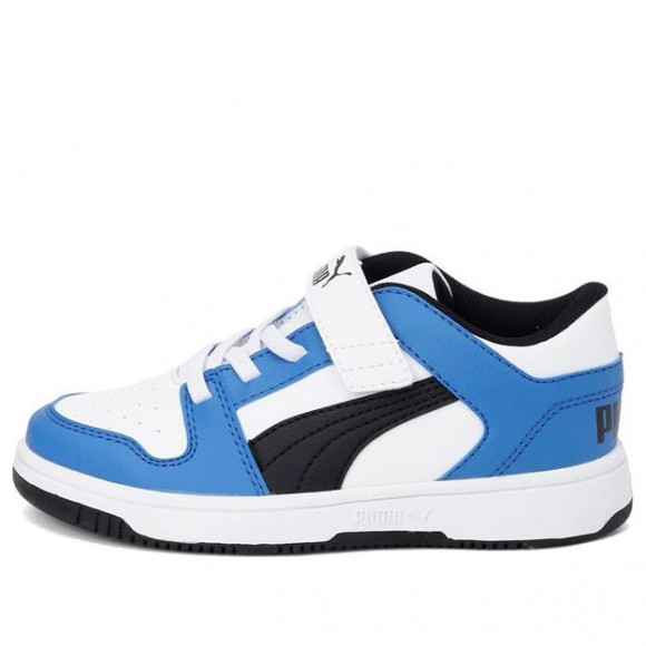 (BP) Puma Rebound Layup Lo Sl Sports Running Shoes White/Blue/Black - 370492-06