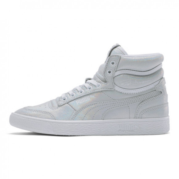 PUMA Ralph Sampson Mid Winter Glimmer Women's Sneakers in Silver/White - 372759_01