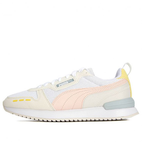 PUMA R78 WHITE/GRAY/PINK/YELLOW Athletic Shoes 373117-63 - 373117-63