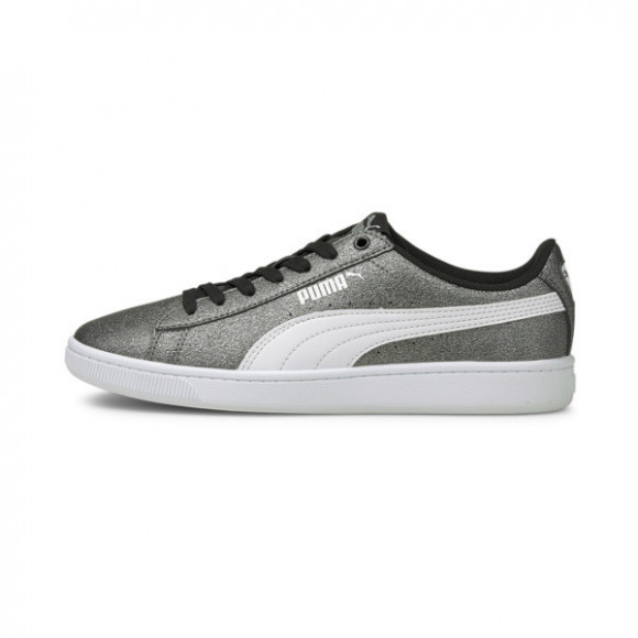 PUMA Vikky v2 Glitz Girls' Sneakers JR in Silver/White/Black - 373168-06
