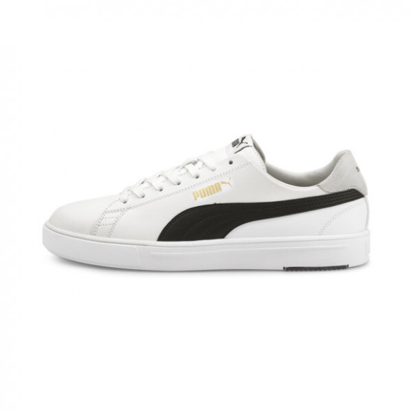 PUMA Serve Pro Lite Sneakers in White/Black/Team Gold - 374902_08