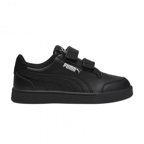 Puma Shuffle Velcro Little Kid 'Black Silver' | Kid's Size 3.5 - 375689-06