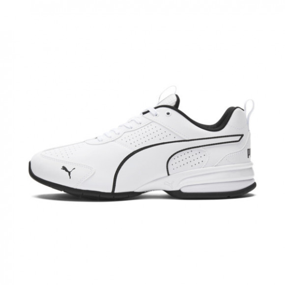 PUMA Tazon Advance Leather Men's Running Shoes in White/Black - 377232_04