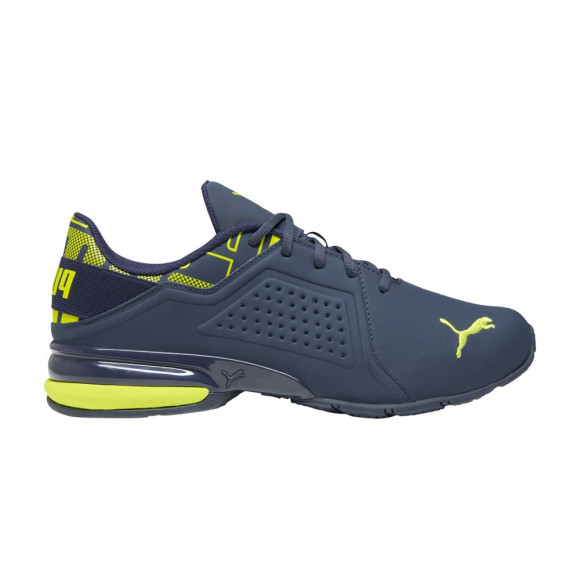 Puma Viz Runner Repeat 'Club Navy Lime Sheen' | Blue | Men's Size 13 - 377333-14