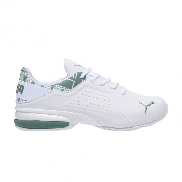 Puma Viz Runner Repeat Wide 'White Eucalyptus Black' | Men's Size 11 - 377334-16