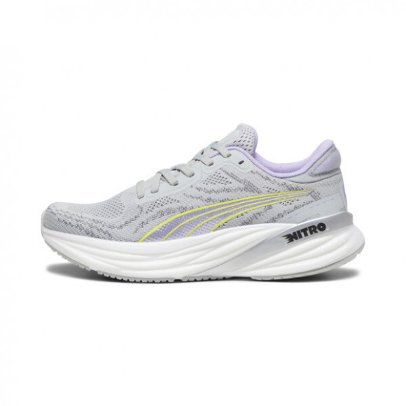 PUMA Magnify NITROâ¢ 2 Women's Running Shoes in Ash Grey/White/Yellow Burst - 377540_05