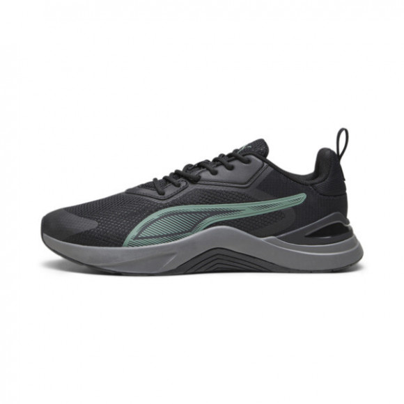PUMA Infusion Running Shoes in Black/Eucalyptus/Cool Dark Grey