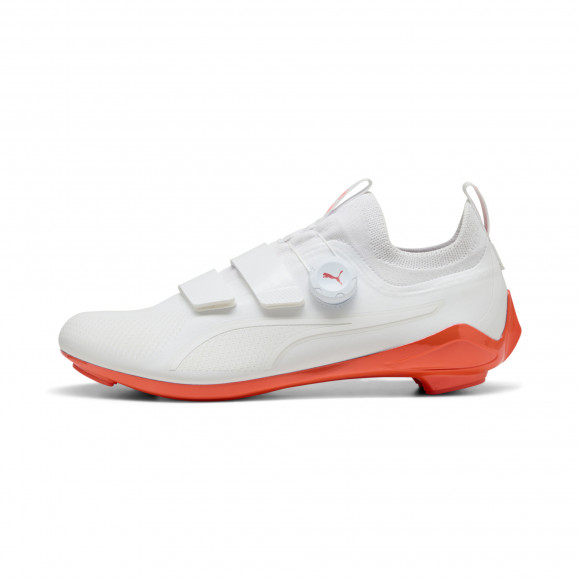 PUMA PWRSPIN Indoor Cycling Shoes in White/Glowing Red - 378096_06