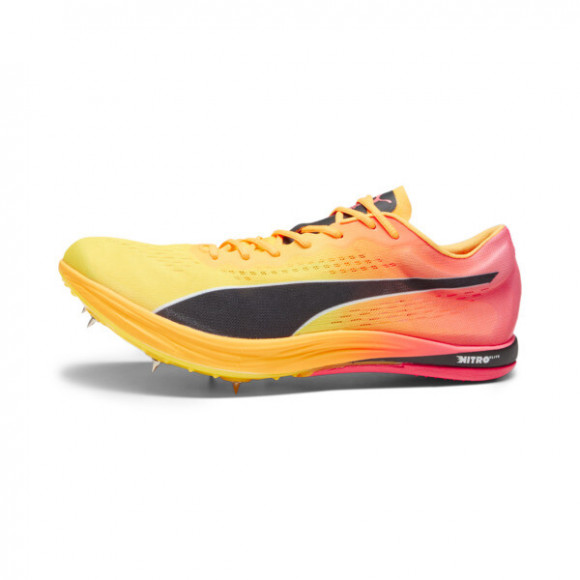 PUMA evoSPEED Long Distance NITROâ¢ Elite+ Track Spikes Shoes in Sun Stream/Sunset Glow/Black - 378222_03
