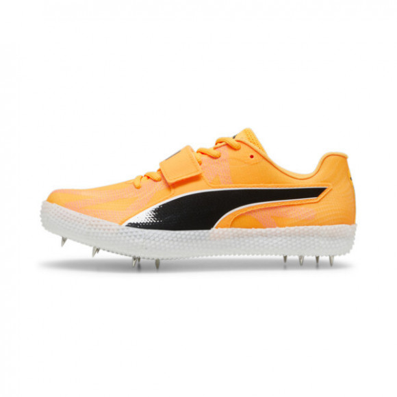 PUMA evoSPEED High Jump 11 Ultraweave Men's Track Spikes Shoes in Sun Stream/Sunset Glow/Black - 379313_01