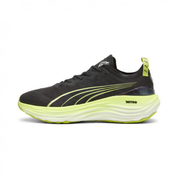 PUMA ForeverRun NITROâ¢ Men's Running Shoes in Black/Lime Pow/Mineral Grey - 380073_01
