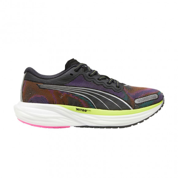 Puma Wmns Deviate Nitro 2 'Black Lime Poison Pink' | Women's Size 8.5 - 380077-01