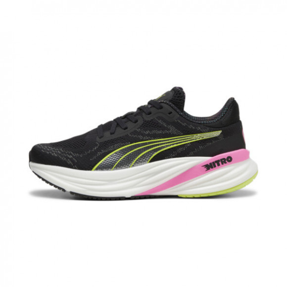 PUMA Magnify NITROâ¢ 2 Women's Running Shoes in Black/Lime Pow/Poison Pink - 380079_01