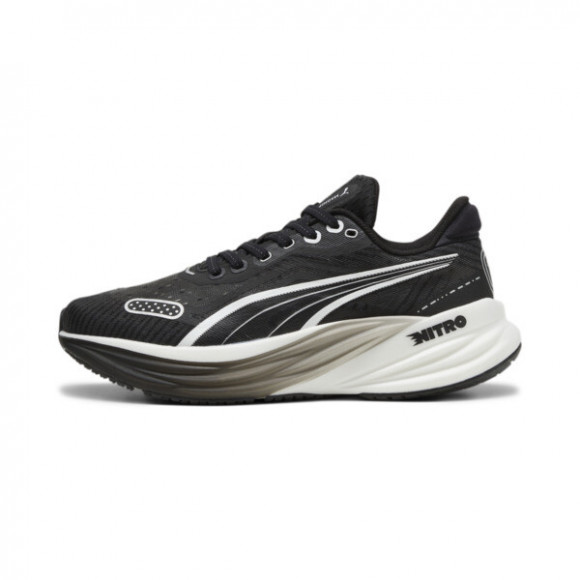 PUMA Magnify NITROâ¢ Tech 2 Women's Running Shoes in Black/White - 380091_01