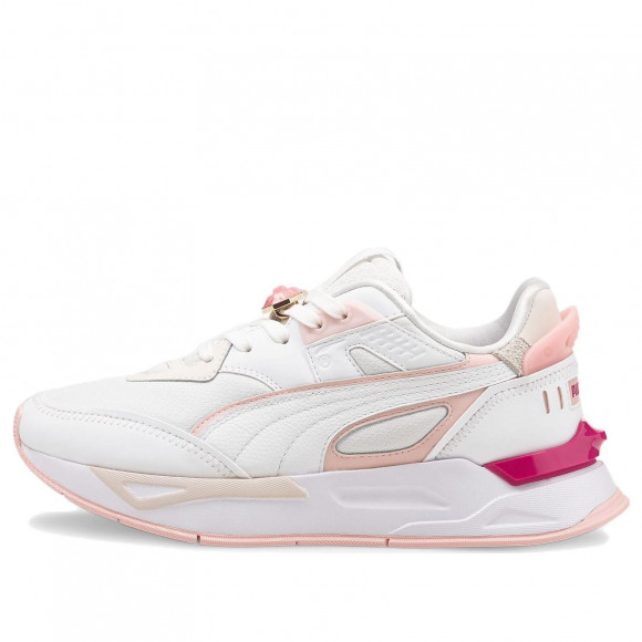 Puma Womens WMNS Mirage Sport Crystal.G WHITE/PINK Athletic Shoes 383321-01 - 383321-01