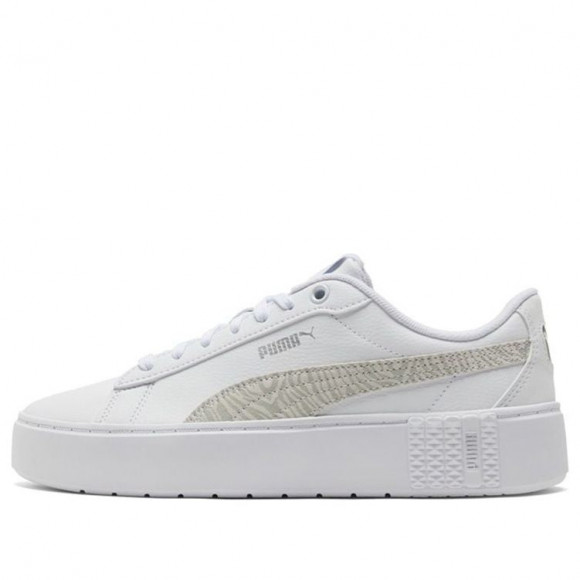 Puma Mash Platform WHITE/GRAY Shoes (Leisure/Low Tops/Women's/Skate) 383877-02 - 383877-02