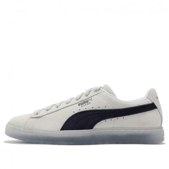 PUMA Suede Translucent White/Black Skate Shoes 383894-03 - 383894-03