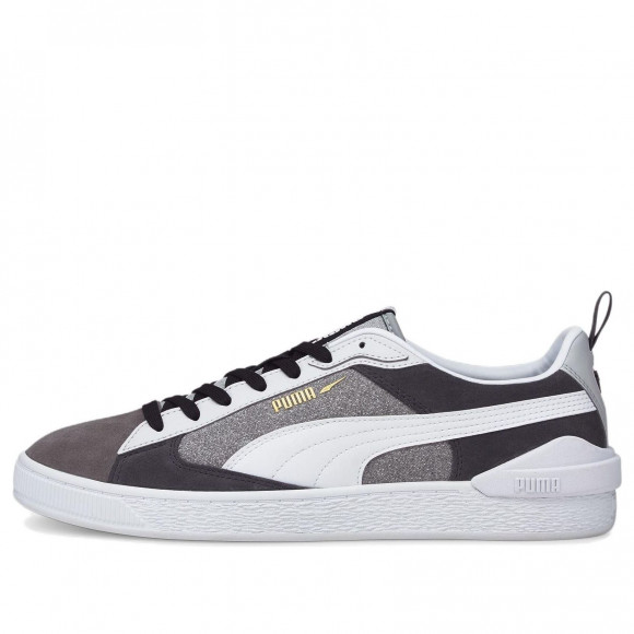 PUMA Suede Block Wt Foam Strip 2 Black/White/Gray Skate Shoes 383895-01 - 383895-01