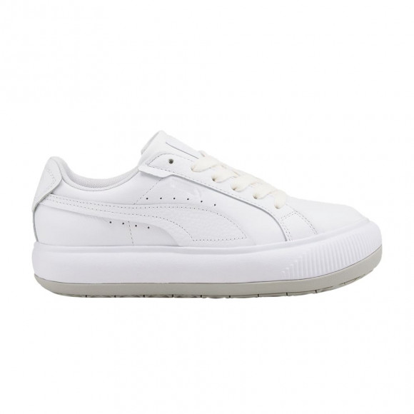 Puma Wmns Suede Mayu Raw Leather 'White Grey Violet' | Women's Size 12 - 384316-01