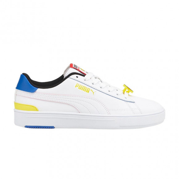 Puma SmileyWorld x Serve Pro Big Kid 'White Vibrant Yellow' | Kid's Size 5.5 - 384488-01