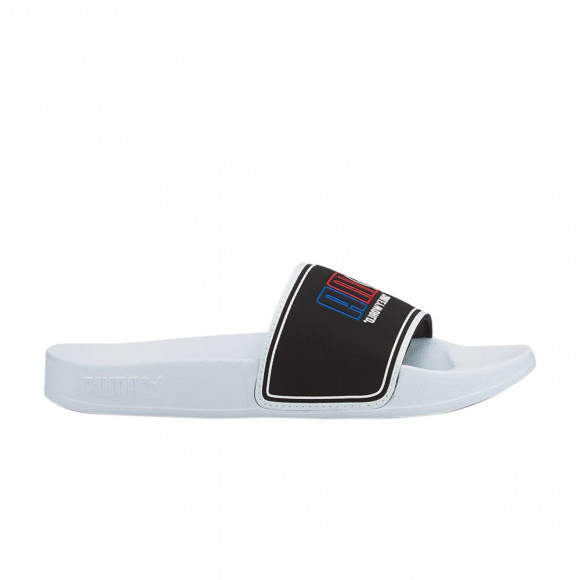 Puma SmileyWorld x Leadcat 2.0 Slide Little Kid 'White Black' | Kid's Size 11 - 384495-01