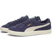 Puma Men's Suede VTG Hairy Suede Sneakers in New Navy/Whisper White - 385698-05