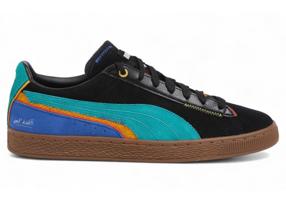 puma suede black fives