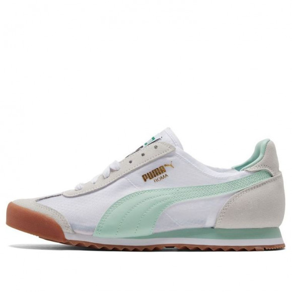 puma roma white green