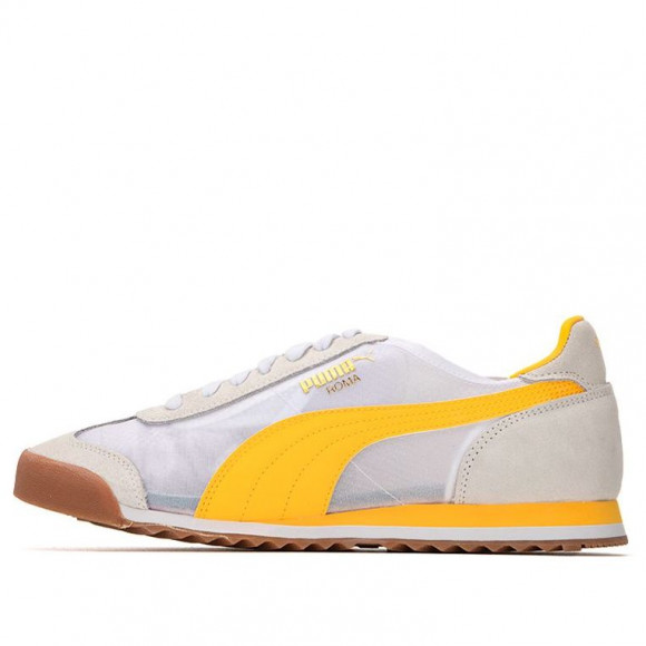 Puma Roma OG T White Yellow Athletic Shoes 387241-04 - 387241-04