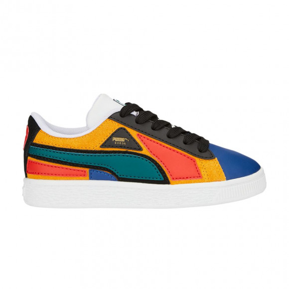 Puma Suede Little Kid 'Layers - Blazing Blue Varsity Green' | Kid's Size 6 - 387805-01