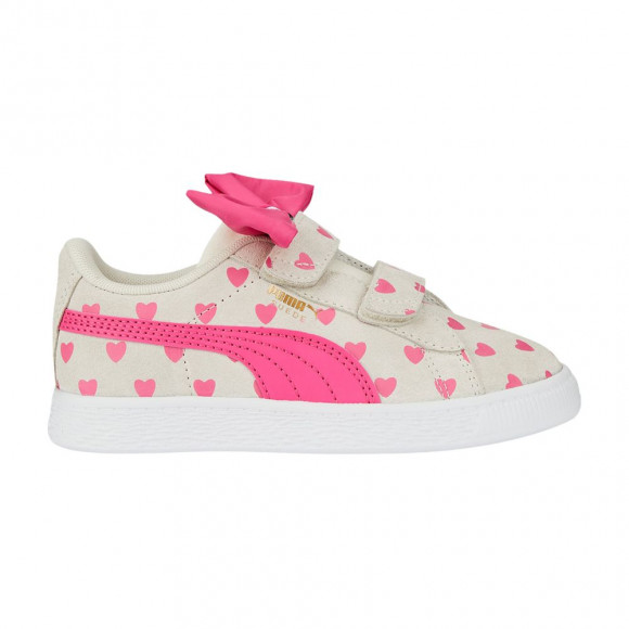 Puma Suede Classic Re-Bow Little Kid 'Hearts - Pristine' | Cream | Kid's Size 3 - 389614-02