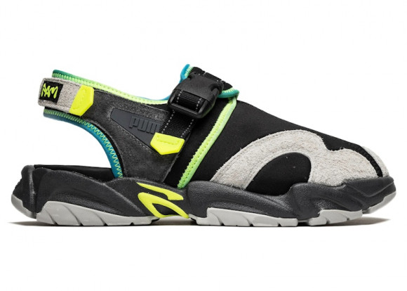 Puma x P.A.M. TS-01 Sneakers in Black/Lime Squeeze - 390451-01