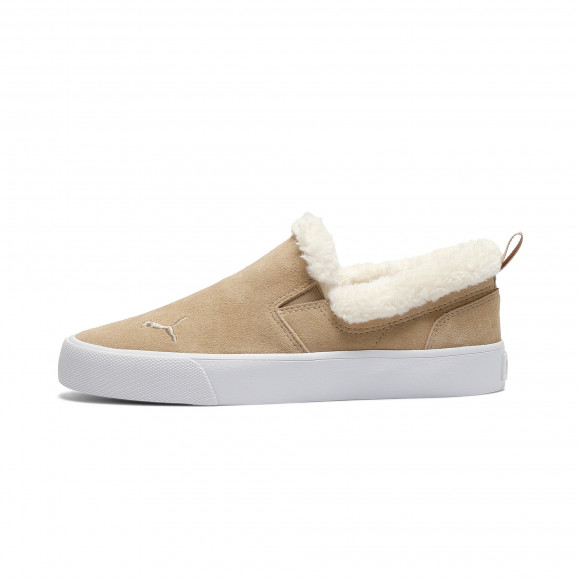 PUMA Bari Comfort Sherpa Women's Slip-On Shoes in Prairie Tan/Whisper White - 390657_06