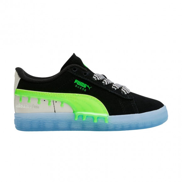 Puma Nickelodeon x Suede Little Kid 'Slime' | Black | Kid's Size 13 - 391112-01
