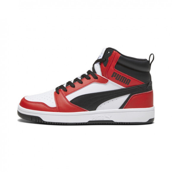 PUMA Rebound Sneakers in White/Black/For All Time Red - 392326_04