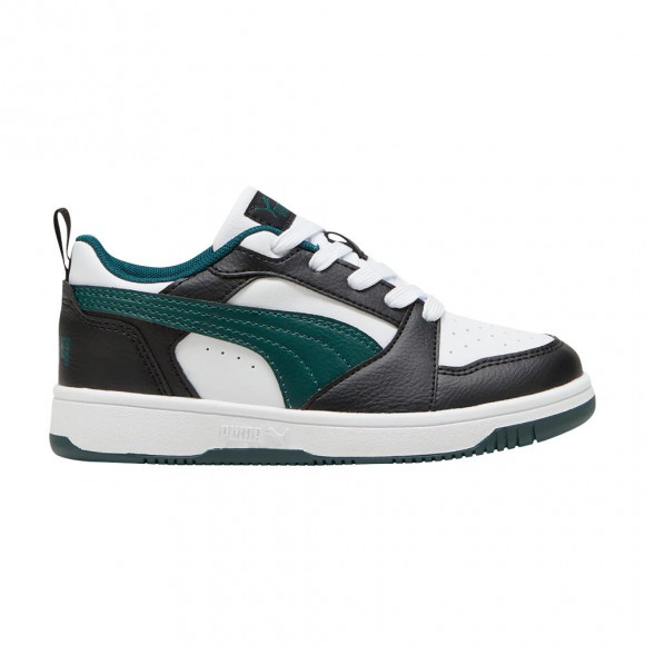 Puma Rebound V6 Low Little Kid 'Black Dark Myrtle' | Kid's Size 3.5 - 393834-15