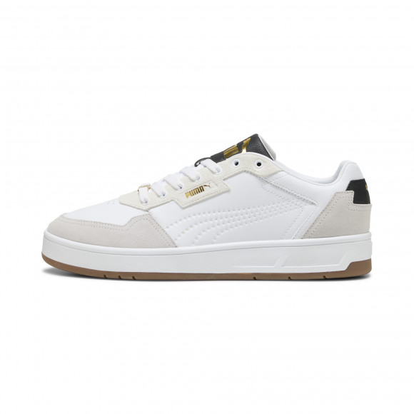 PUMA Court Classic Lux Sneakers Unisex in White/Feather Grey/Black - 395087_12