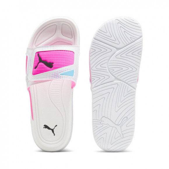 PUMA Dream NITROâ¢ Future Ultimate Men's Slides in White/Poison Pink/Black - 395417_02