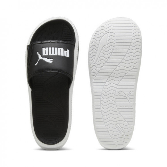 PUMA SoftridePro Slide 24 Sandals in Black/White - 395432_01